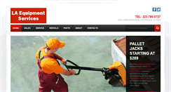 Desktop Screenshot of laequipmentservices.com